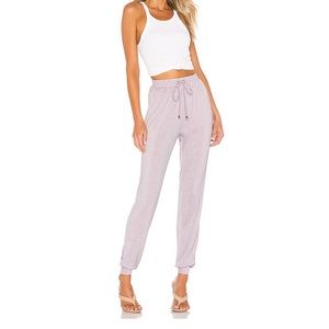 Super down “Allysa” revolve metallic lavender pant